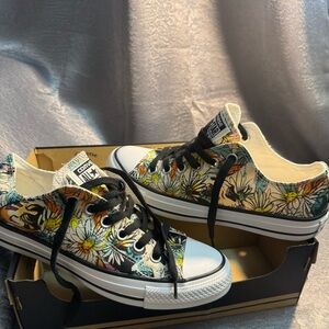 Converse Multicolor Floral Canvas Sneakers